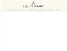 Tablet Screenshot of liquidlibrary.net.au